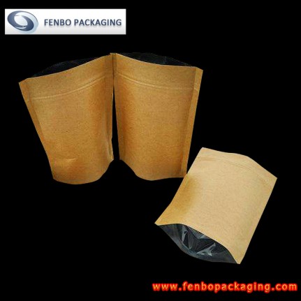 kraft stand up zipper pouches | paper pouch packaging-FBLLZL018 kraft stand up zipper pouches | paper pouch packaging-FBLLZL018