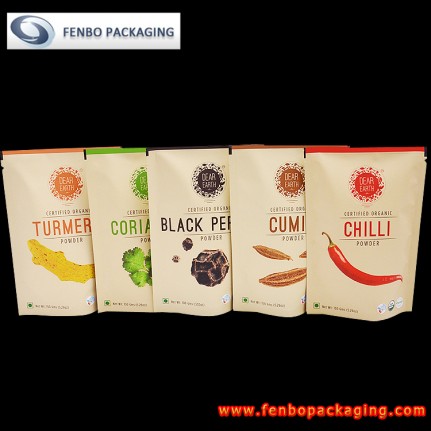 kraft paper stand up pouches pakistan | powder packaging-FBRFZL023 kraft paper stand up pouches pakistan | powder packaging-FBRFZL023