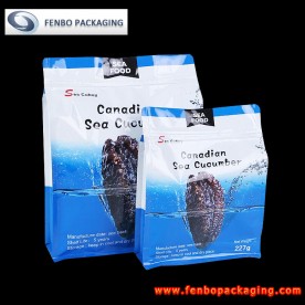 zipper bottom gusset quad bag manufacturers | seafood packaging-FBBBFPD024