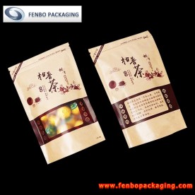 paper zipper stand up pouch | packaging of tea leaves-FBLLZL028