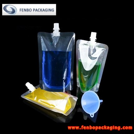 transparent spout stand up pouch | liquid packaging resealable-FBTBZL063 transparent spout stand up pouch | liquid packaging resealable-FBTBZL063