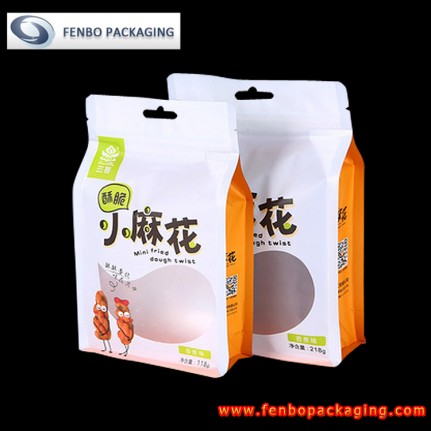 flat bottom gusset zip pouch bag | package of snack-FBBBFPD030