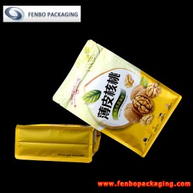 zip lock flat bottom gusset pouches bag | nuts packaging-FBBBFPD031