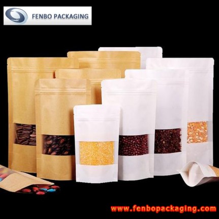 stand up ziplock bag pouches window | grain packaging-FBLLZL030 stand up ziplock bag pouches window | grain packaging-FBLLZL030
