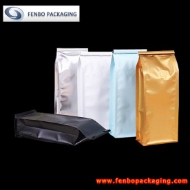 flat bottom box coffee bag pouch | vacuum pack coffee beans-FBBBFPD035