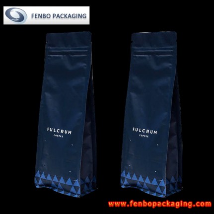 block flat bottom coffee pouch bag | coffee powder packaging-FBBBFPD039 block flat bottom coffee pouch bag | coffee powder packaging-FBBBFPD039