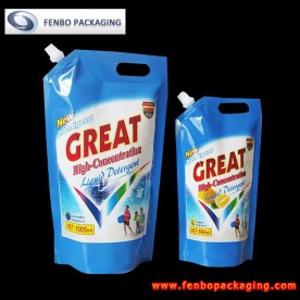 detergent spout pouches with nozzle supplier | laundry soap packaging-FBXZZL058