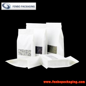 plastik kemasan flat bottom side gusset pouches dengan zipper | kemasan flat bottom pouch-FBBBFPD047