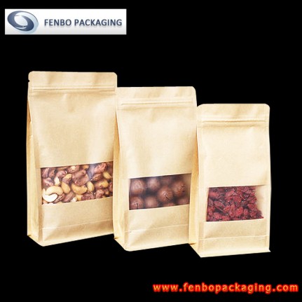 flat bottom kraft gusset bags packaging | freeze dried fruit packaging-FBBBFPD049 flat bottom kraft gusset bags packaging | freeze dried fruit packaging-FBBBFPD049
