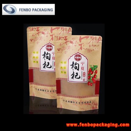 kraft resealable stand up pouches with window wholesale | stand up pouch contract packaging-FBLLZL049 kraft resealable stand up pouches with window wholesale | stand up pouch contract packaging-FBLLZL049