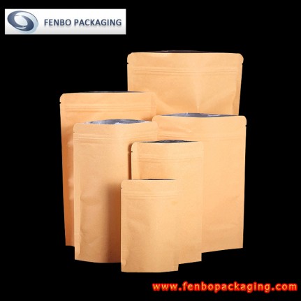 bolsas doypack kraft con zipper por mayor | envases doypack kraft-FBLLZL056 bolsas doypack kraft con zipper por mayor | envases doypack kraft-FBLLZL056