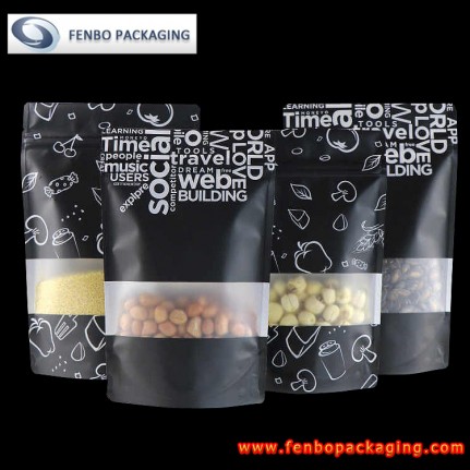 supplier plastik standing pouch hitam meda| kemasan standing pouch zipper-FBLLZL081 supplier plastik standing pouch hitam meda| kemasan standing pouch zipper-FBLLZL081