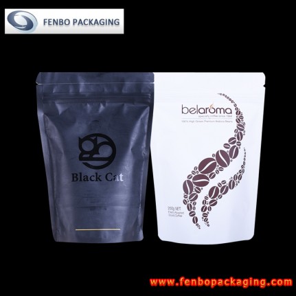 zipper stand up pouches manufacturers in china | white&black stand up pouches-FBLLZL083  zipper stand up pouches manufacturers in china | white&black stand up pouches-FBLLZL083