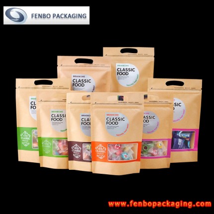 fabricante bolsas doypack kraft con ventana | envasado doypack-FBLLZL091