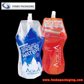 stand up water packaging plastic pouches with spout | stand up pouch bag manufacturer-FBYXZL084