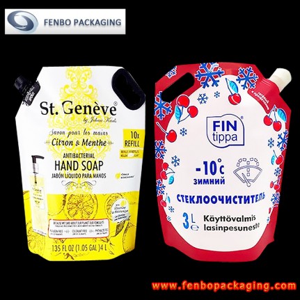 liquid corner spout standing up pouch manufacturers | standing pouch packaging-FBXZZL078