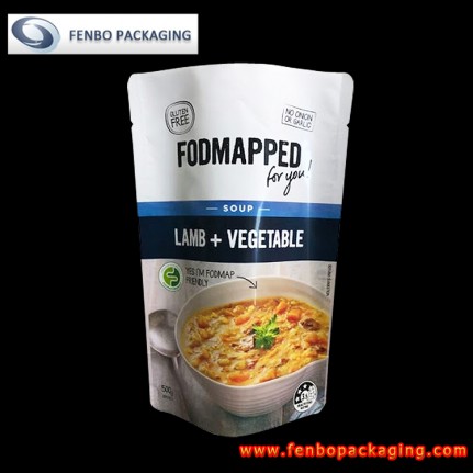500g plastic stand up soup pouches bag manufacturer-FBRFZLA018