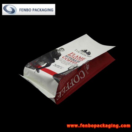 500gram silver side gusseted quad seal coffee bags pouches-FBFQDA023 500gram silver side gusseted quad seal coffee bags pouches-FBFQDA023