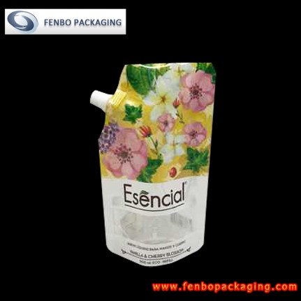 250gram plastic cosmetic spout stand up bags window wholesale-FBXZZLA101