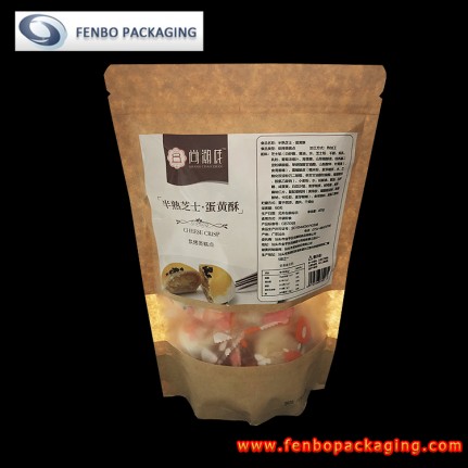 400gram kraft paper stand up pouch bag labels with zipper company-FBLLZLA016 400gram kraft paper stand up pouch bag labels with zipper company-FBLLZLA016