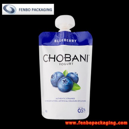 4 oz stand up doypack spout pouches for food yoghurt company-FBTBZLA131