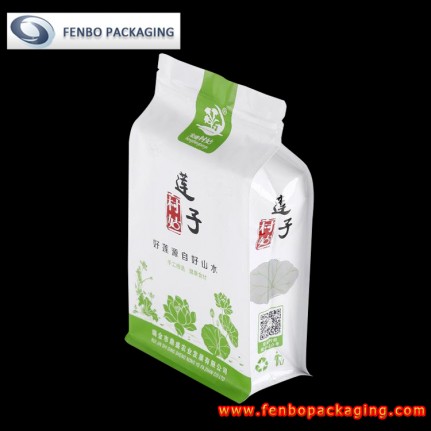 250gram zip top resealable square bottom gusseted plastic pouches bags-FBBBFPDA015