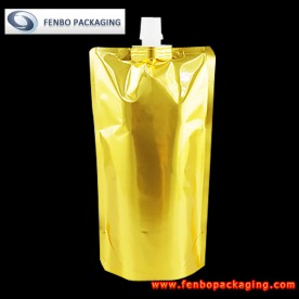 550ml standing pouch gold with spout for liquid supplier-FBTBZLA133  550ml standing pouch gold with spout for liquid supplier-FBTBZLA133