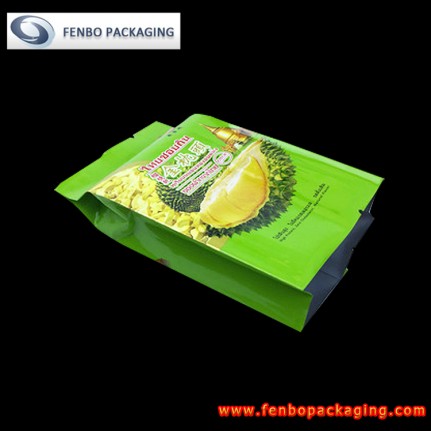 250gram silver zipper pouch quad seal gusseted bags for foods-FBFQDA031 250gram silver zipper pouch quad seal gusseted bags for foods-FBFQDA031