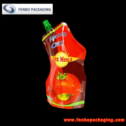 250gram spout bag standing pouches tomato ketchup with tap-FBYXXZA016