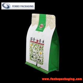 150gram flat bottom side gusset tea pouch bag resealable zipper-FBBBFPDA023