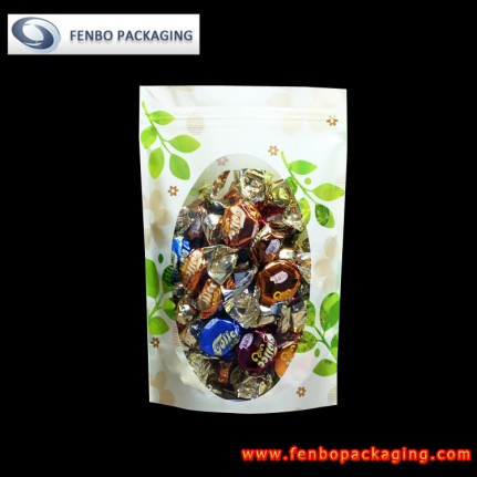 250gram standing plastic pouch ziplock with window-FBLLZLA031 250gram standing plastic pouch ziplock with window-FBLLZLA031