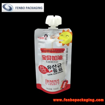 128ml spout stand up pouches with cap manufacturer-FBTBZLA156