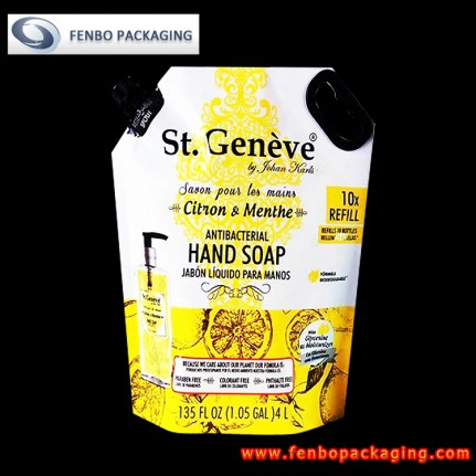 4KG hand soap refill doypack stand up pouches with side spout-FBYXXZA132 4KG hand soap refill doypack stand up pouches with side spout-FBYXXZA132