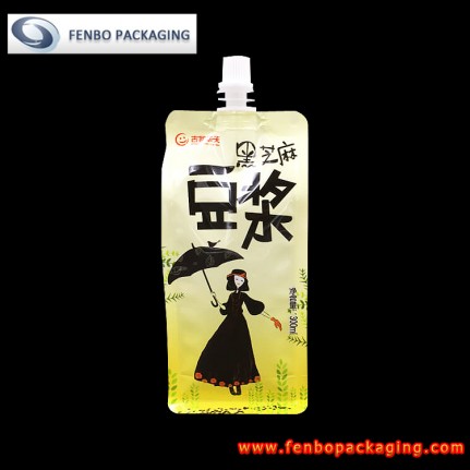 300ml disposable spouted drinking resealable bags pouches-FBQEBA056 300ml disposable spouted drinking resealable bags pouches-FBQEBA056