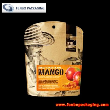 150gram custom printed kraft stand up zipper pouches bags canada-FBLLZLA043 150gram custom printed kraft stand up zipper pouches bags canada-FBLLZLA043