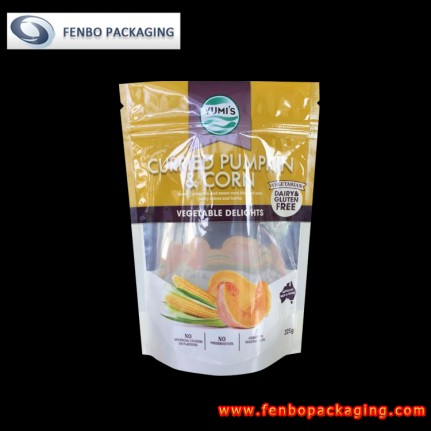 8 oz resealable zip lock zipper stand up window pouch manufacturer-FBLLZLA048 8 oz resealable zip lock zipper stand up window pouch manufacturer-FBLLZLA048