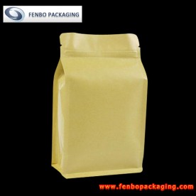 450gram resealable flat bottom gusset paper bags-FBBBFPDA032