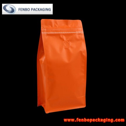 550gram zip lock flat bottom coffee gusset bag-FBBBFPDA031