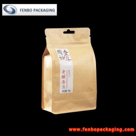 1KG flat bottom paper box gusset zip pouch-FBBBFPDA036
