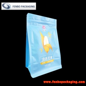 800gram quad flat bottom gusseted mylar bags pouch with zipper-FBBBFPDA037