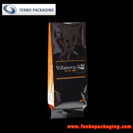 500gram foil laminated side gusseted coffee bags with valve company-FBFQDA053 500gram foil laminated side gusseted coffee bags with valve company-FBFQDA053