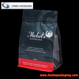 200gram block bottom side gusset coffee bags with zipper-FBBBFPDA042