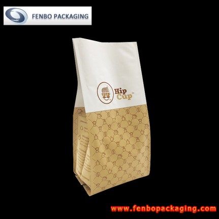 500gram quad seal coffee kraft bag-FBFQDA059 500gram quad seal coffee kraft bag-FBFQDA059