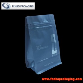400gram block bottom side gusset coffee pouch bag with zipper manufacturers-FBBBFPDA049