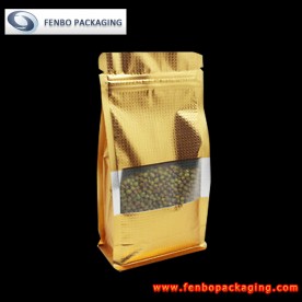 250gram foil flat bottom gusset zipper pouches bags manufactureres-FBBBFPDA057