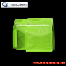 250gram quad seal box bottom pouches coffee bags-FBBBFPDA067