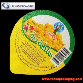 60 micron aluminium foil lids for salad cups sealing manufacturer-FBLBDPA052