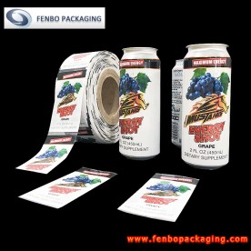 PET shrink sleeves for aluminum cans energy drink packaging-FBSSB106