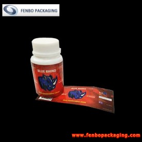 50micron tamper proof printed heat shrink sleeves for pharmaceutical jars-FBSSBA219