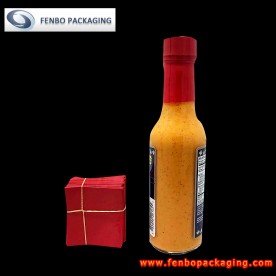 40micron tamper evident hot sauce bottle top shrink sleeve seals bands security safety-FBSSBA288